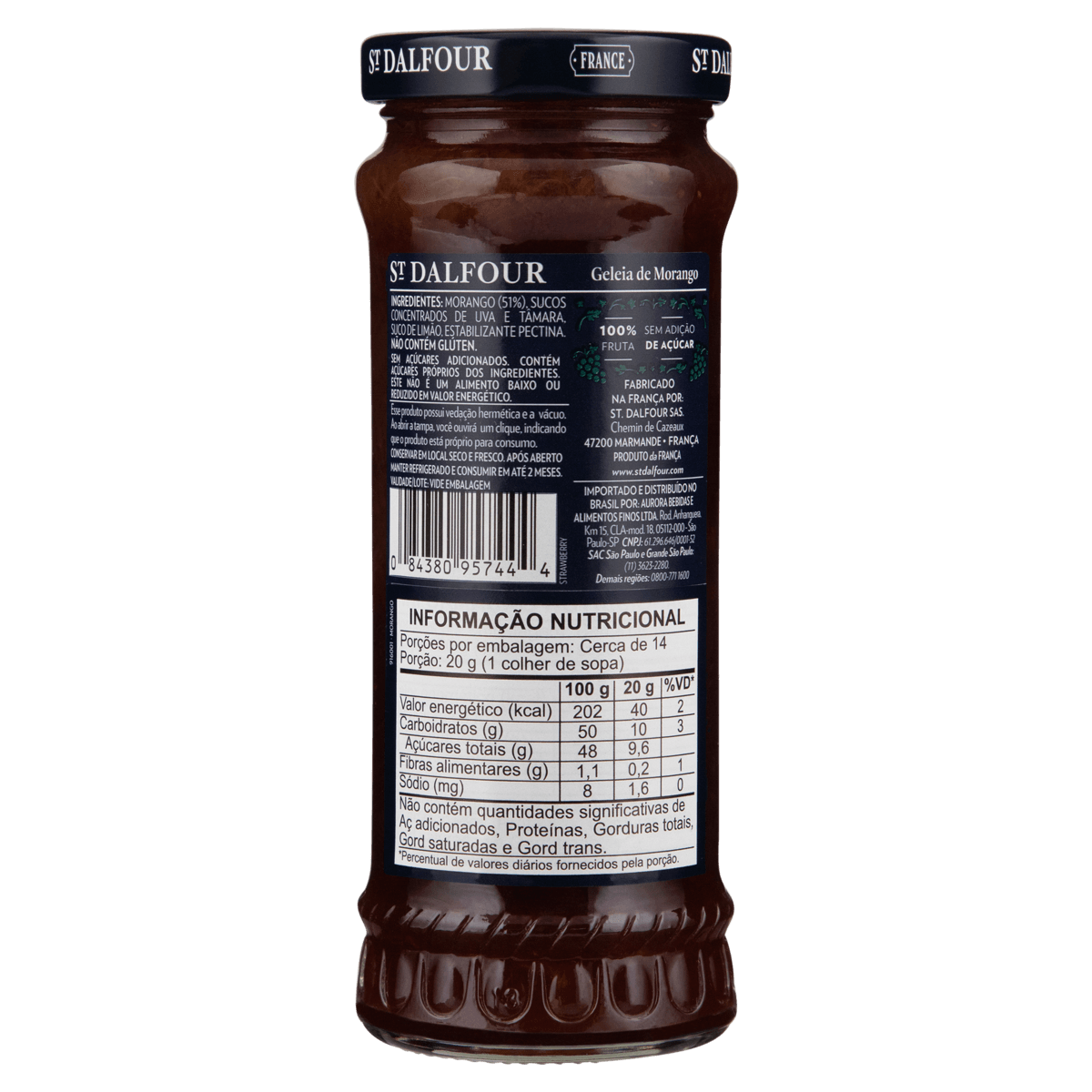 GELEIAS SAINT DALFOUR 284G MORANGO