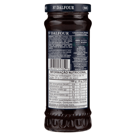 GELEIAS SAINT DALFOUR 284G 4 FRUTAS