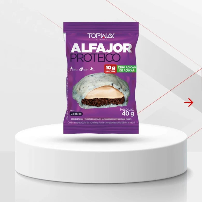 ALFAJOR PROTEICO TOPWAY 40G - COOKIES