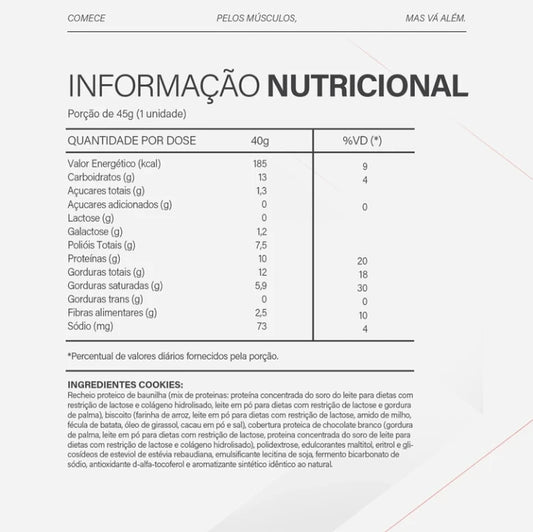 ALFAJOR PROTEICO TOPWAY 40G - COOKIES