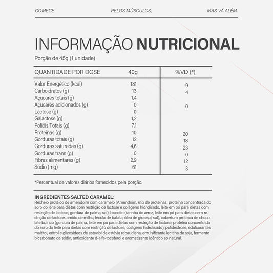 ALFAJOR PROTEICO TOPWAY 40G - SALTED CARAMEL