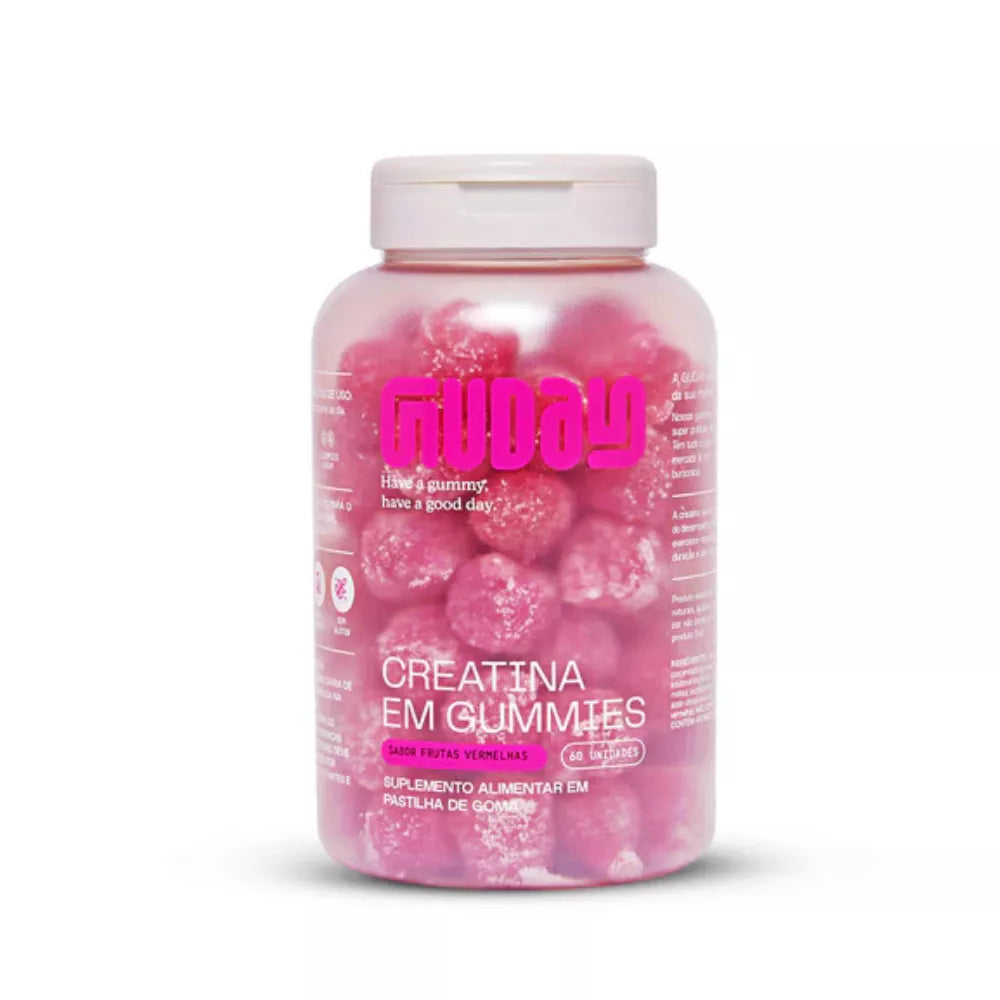 CREATINA EM GUMMY FRUTAS VERMELHAS GUDAY
