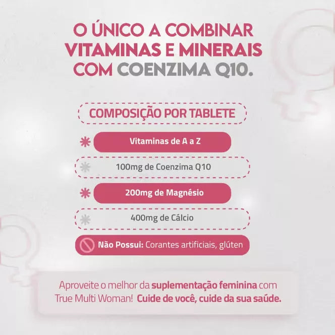 POLIVITAMÍNICO MULTI WOMAN 90CAPS TRUE SOURCE