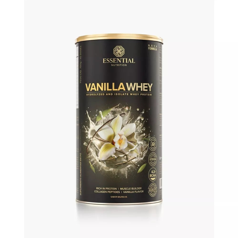 VANILLA WHEY 750G - WHEY PROTEIN HIDROLISADO ESSENTIAL