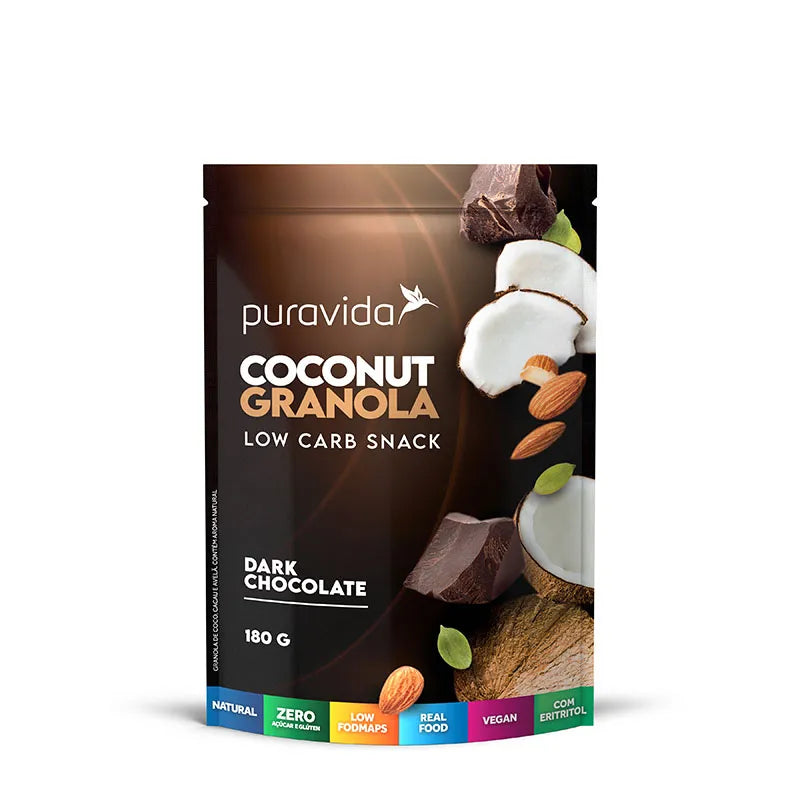 GRANOLA DARK CHOCOLATE 180G PURA VIDA