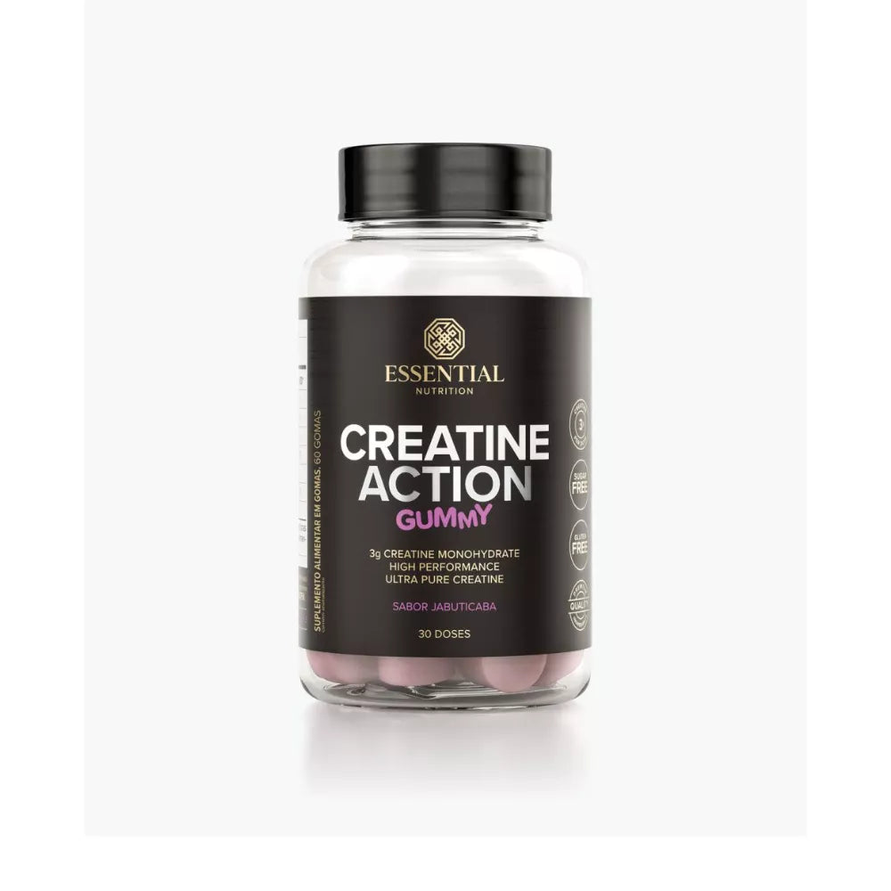 CREATINE ACTION GUMMY JABUTICABA 240G 60UN ESSENTIL