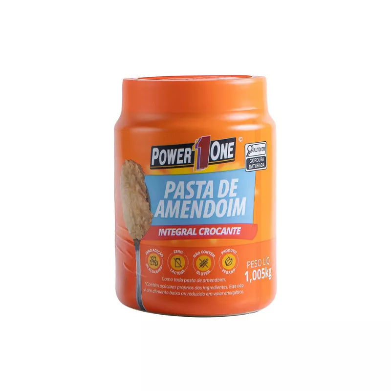 PASTA AMENDOIM CROCANTE 1.005KG POWER ONE