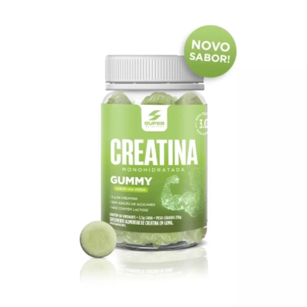 CREATINA SUPERGUMMY 60 GUMMIES - UVA VERDE