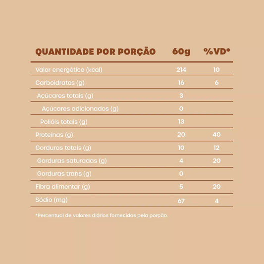 BOLD BAR SABOR LEITE AVELA 60G