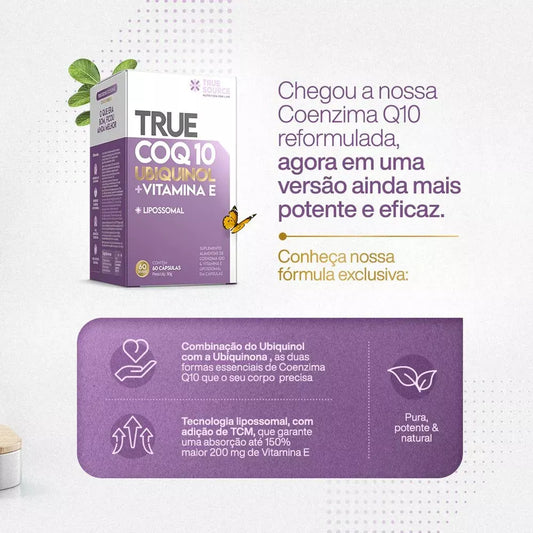 TRUE COQ10 UBIQUINOL LIPOSSOMAL 60 CAPSULAS TRUE SOURCE