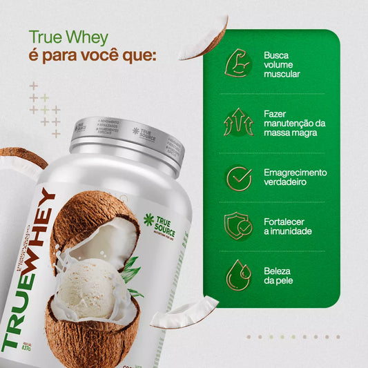 PROTEINA TRUE WHEY COCONUT ICE CREAM 418G TRUE SOURCE