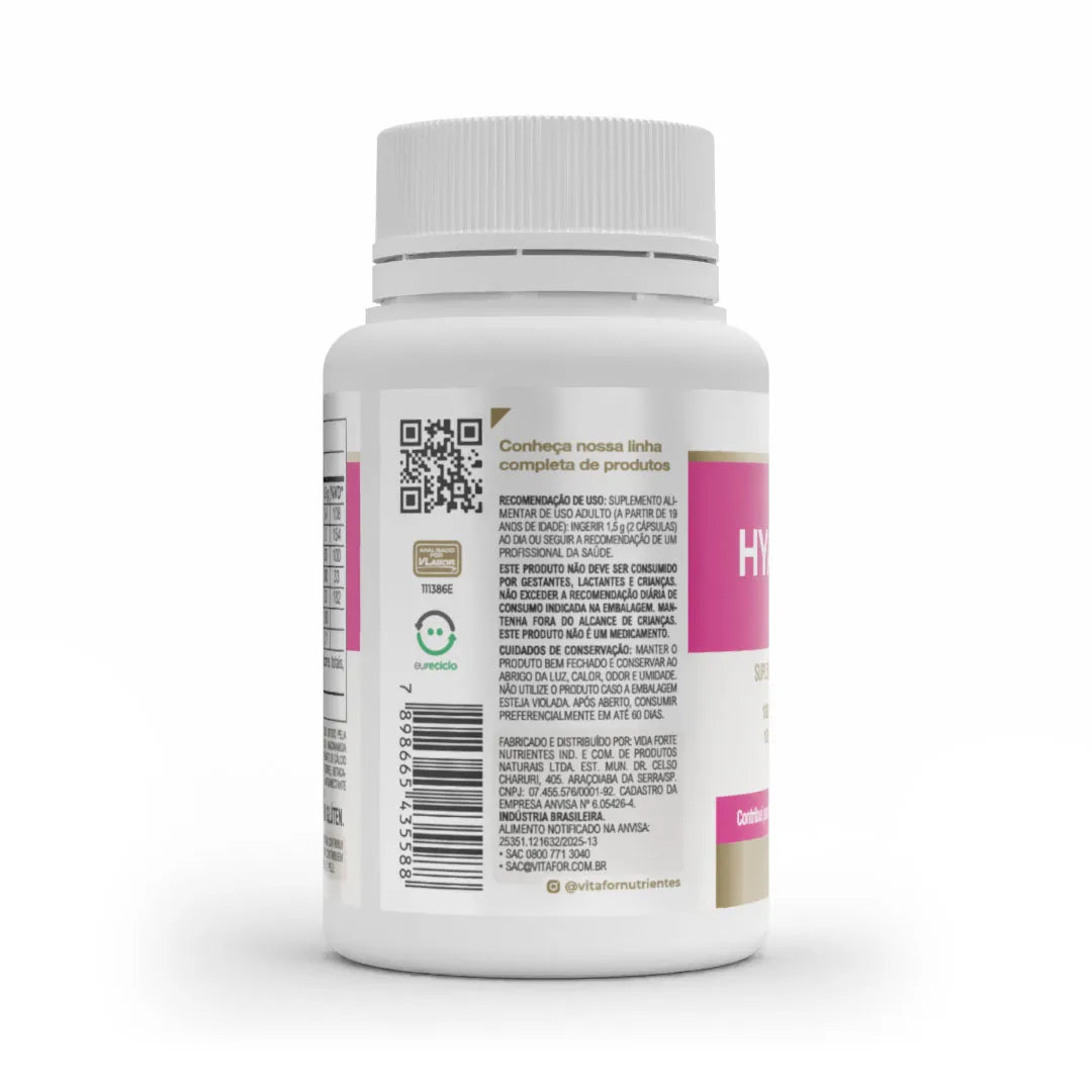 HYALURONIC HAIR 60 CAPSULAS 500MG VITAFOR