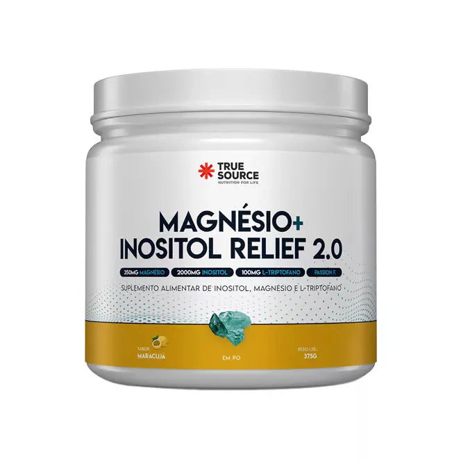 TRUE MAGNÉSIO + INOSITOL RELIEF 2.0 - MARACUJÁ - 375G - TRUE SOURCE