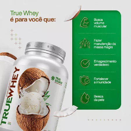 PROTEINA TRUE WHEY COCONUT ICE CREAM 837G TRUE SOURCE