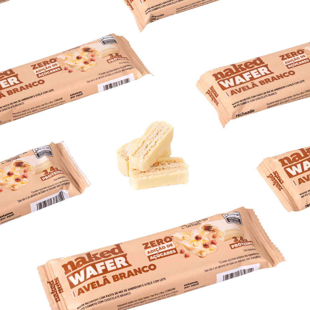 WAFER AVELA BRANCO 26G NAKED NUTS