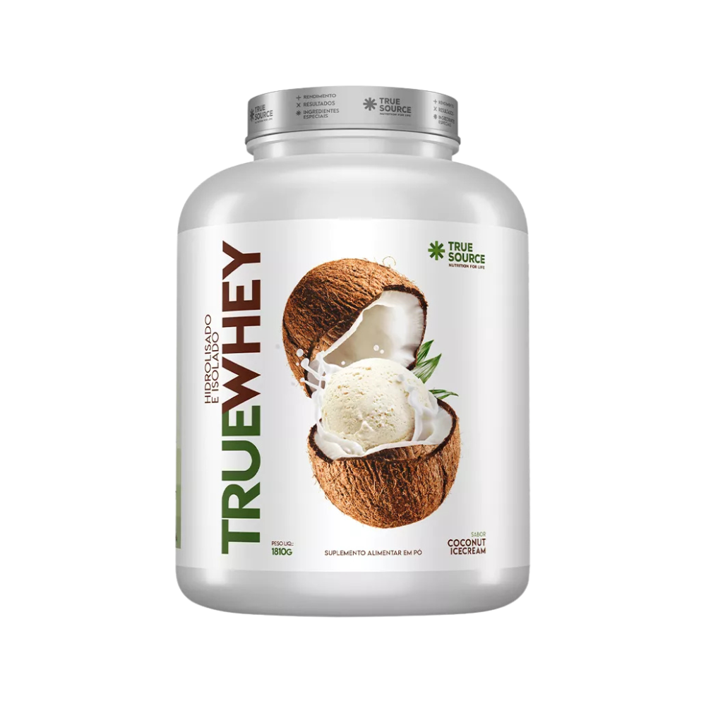 PROTEÍNA TRUE WHEY COCONUT ICE CREAM 1810G TRUE SOURCE