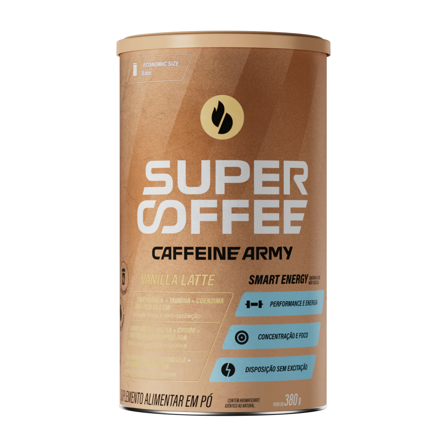SUPERCOFFEE VANILLA LATTE 3.0 380G - CAFFEINE ARMY