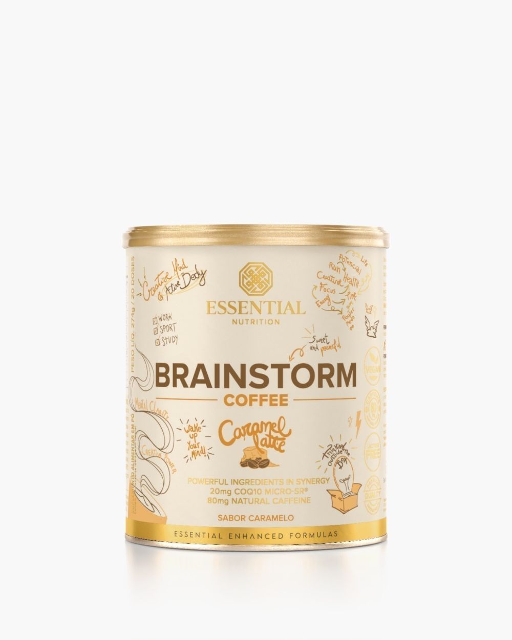 BRAINSTORM COFFEE CARAMEL LATTE ESSENTIAL 274G