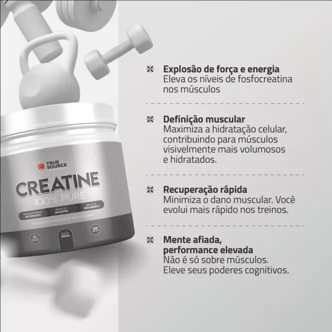 CREATINA PURE 300G - TRUE SOURCE