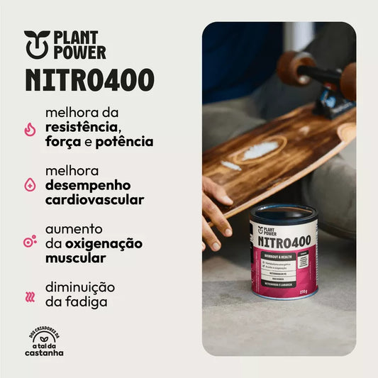 PLANT POWER NITRO400 BETERRABA E LARANJA 270G