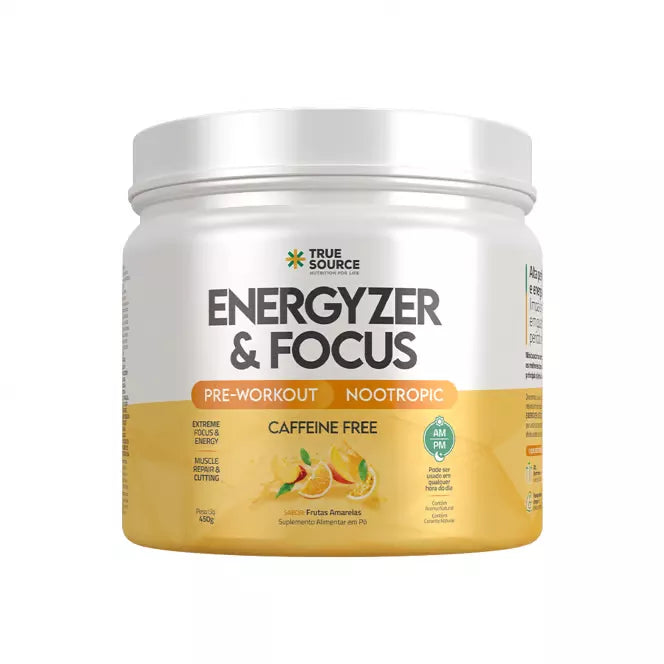 TRUE ENERGYZER & FOCUS FRUTAS AMARELAS 450G TRUE SOURCE