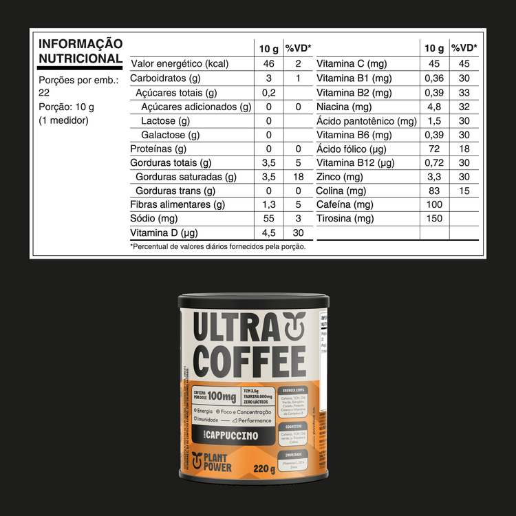 ULTRACOFFEE PLANT POWER CAPPUCCINO SACHE