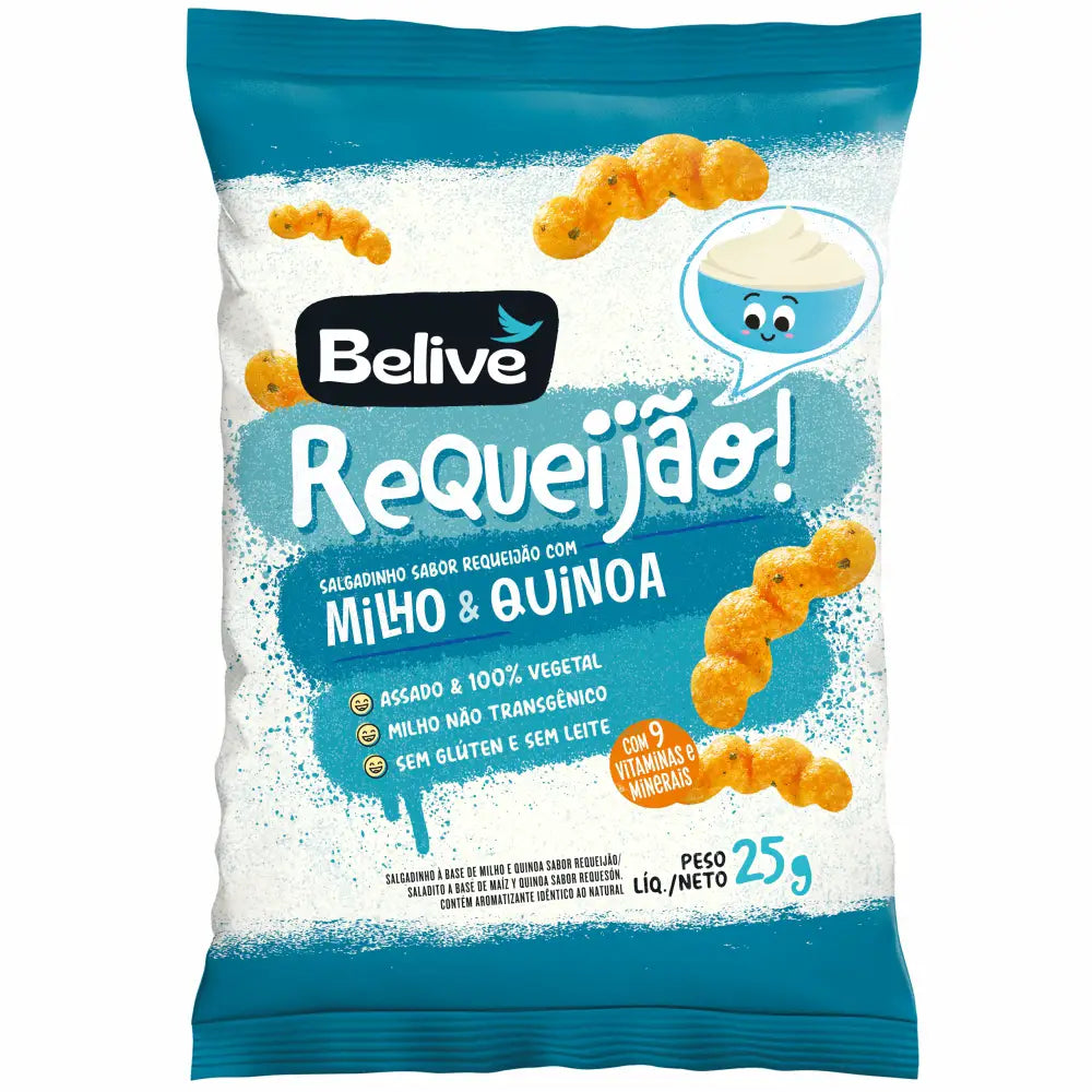 SNACK BELIVE MILHO REQUEIJAO 25G