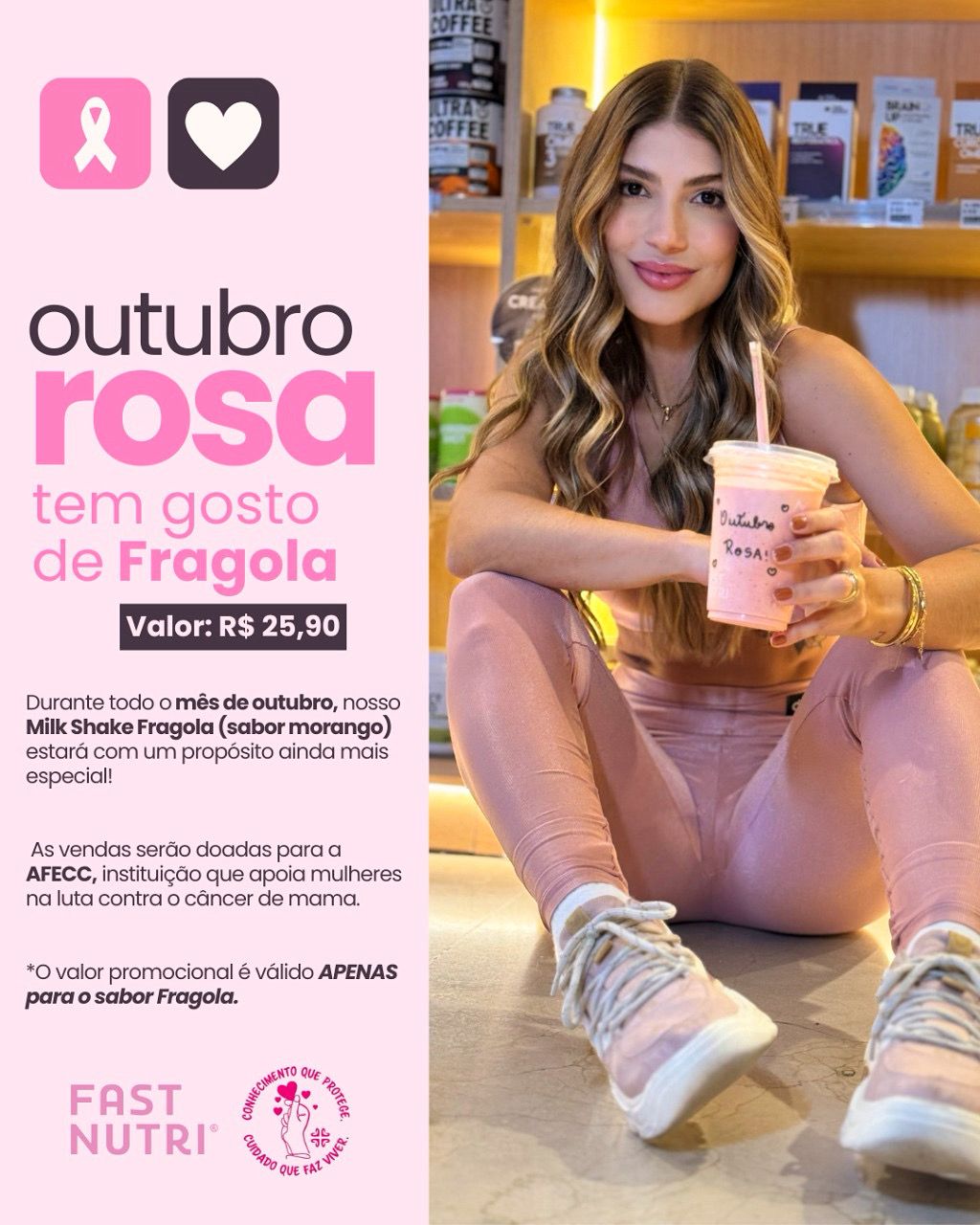 Outubro Rosa na Fast Nutri: sabor que faz o bem!