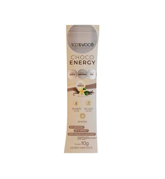 CHOCO ENERGY VANILLA LATTE SACHE DE 10G 100% VOCE