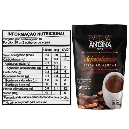 COLOR ANDINA ACHOCOLATADO ZERO 200G