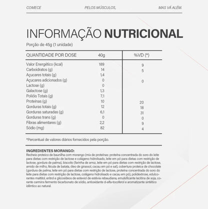 ALFAJOR PROTEICO TOPWAY 40G - MORANGUINHO