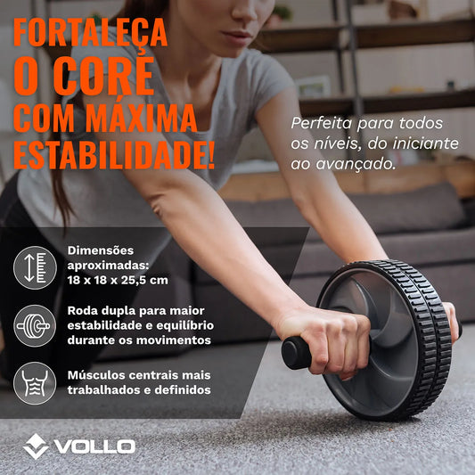 RODA DE EXERCICIO DUPLA - VOLLO