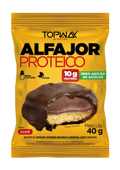 ALFAJOR PROTEICO TOPWAY 40G - AVELA