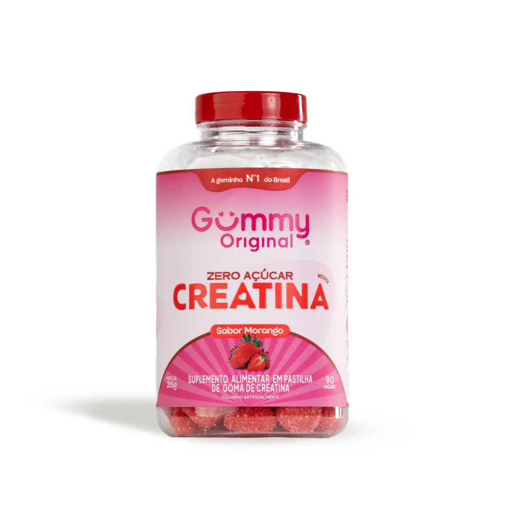 CREATINA GUMMY COM 90 - MORANGO