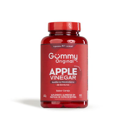 GUMMY VINAGRE DE MACA COM 60 - CEREJA
