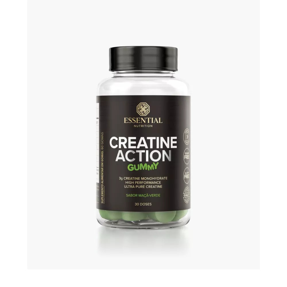 CREATINE ACTION GUMMY MACA VERDE 240G 60UN ESSENTIAL