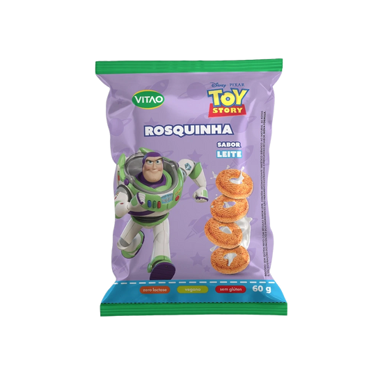 DISNEY ROSQUINHA S GLUTEN LEITE 60G VITAO