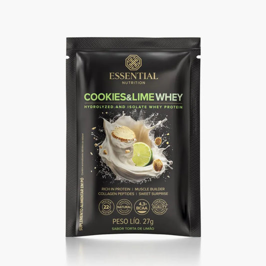 COOKIES E LIME WHEY SACHE 27G ESSENTIAL