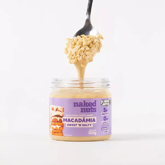 PASTA DE MIX DE NUTS E  MACADÂMIA 300G NAKED NUTS