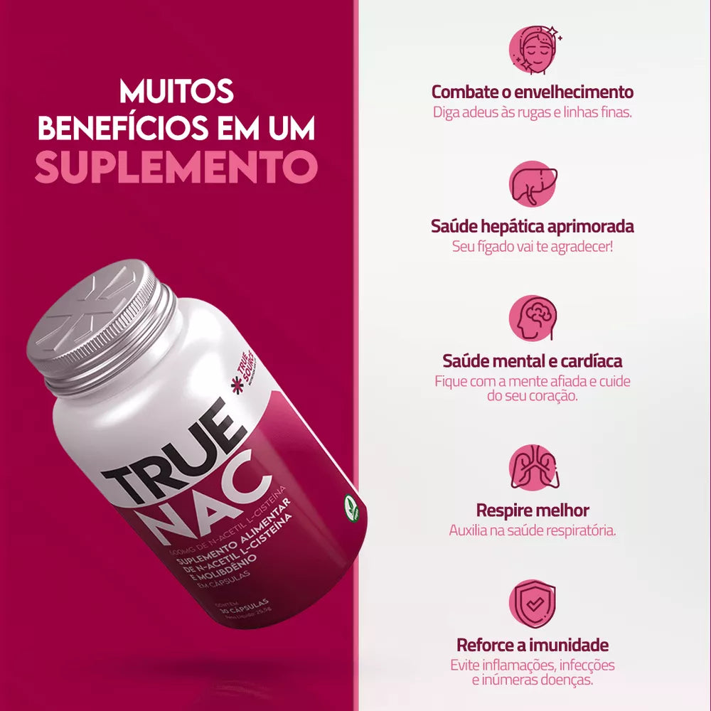 TRUE NAC 600MG 30 CAPS - TRUE SOURCE