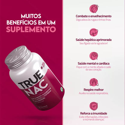 TRUE NAC 600MG 30 CAPS - TRUE SOURCE