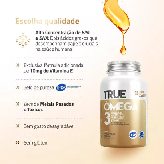 TRUE OMEGA 3 1000MG 180 CAPS TRUE SOURCE