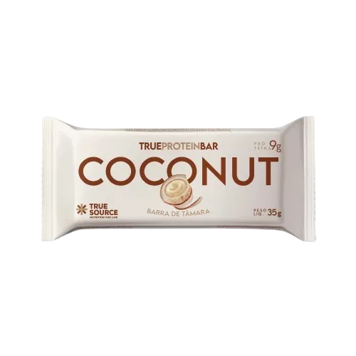 BARRINHA DE TAMARA TRUE BAR PROTEIN SABOR COCONUT 35G - TRUE SOURCE