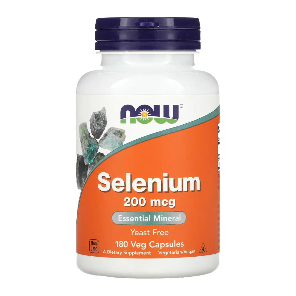 SELENIUM 200MCG - NOW 180 CAPSULAS