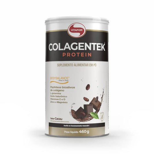 COLAGENTEK PROTEIN LATA 460G SABOR CACAU VITAFOR