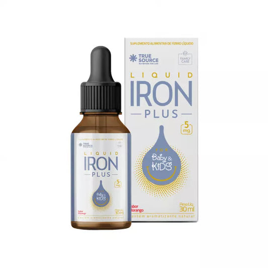IRON PLUS FOR BABY E KIDS 30ML SABOR MORANGO - TRUE SOURCE