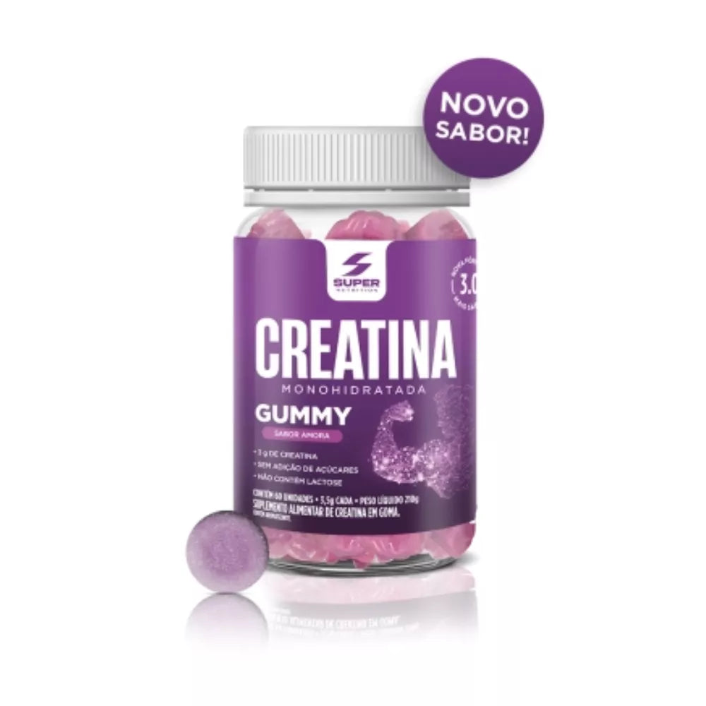 CREATINA SUPERGUMMY 60 GUMMIES - AMORA