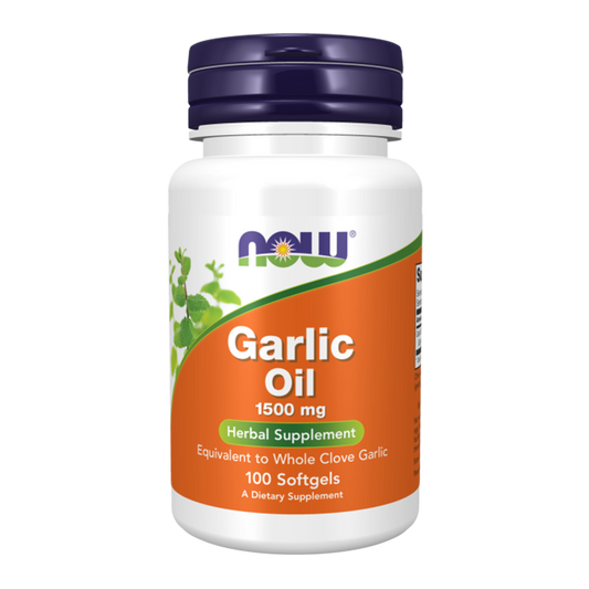OLEO DE ALHO 1500MG NOW FOODS 100 CAPSULAS