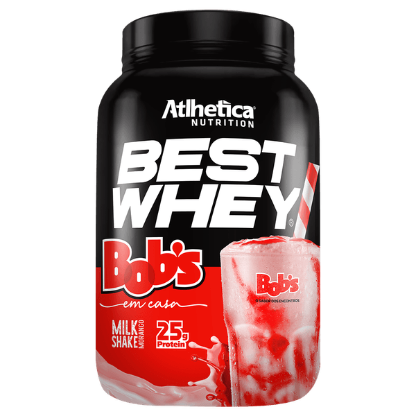 BEST WHEY 900G MILKSHAKE DE MORANGO BOBS