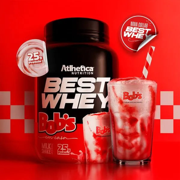 BEST WHEY 900G MILKSHAKE DE MORANGO BOBS